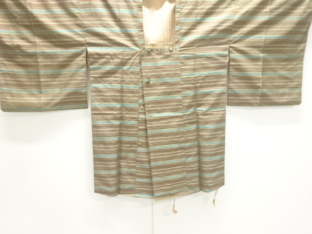 横段模様織出し道行コート